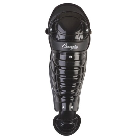 Champion Sports 13 in. Single Knee Shinguard, Black LG83BK